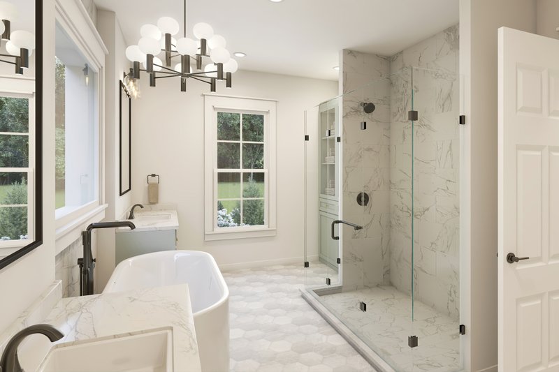 Home Plan - Interior - Master Bathroom 1 for Farmhouse House Plan #430-410 - 4 bed, 3.5 bath
