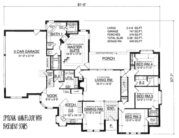House Plan Design - Traditional Floor Plan - Other Floor Plan #40-324
