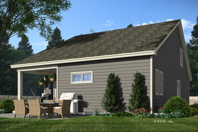 Home Plan - Exterior - Rear Elevation 2 for Bungalow House Plan #51-1337 - 4 bed, 3 bath