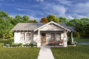 Craftsman Style House Plan - 1 Beds 1 Baths 600 Sq/Ft Plan #1105-8 