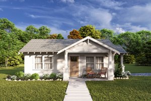 Craftsman Exterior - Front Elevation Plan #1105-8