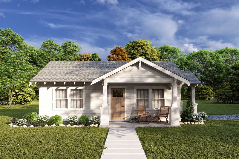 Dream House Plan - Craftsman Exterior - Front Elevation Plan #1105-8