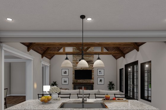 Interior - Kitchen 1 for European House Plan #923-12 - 4 bed, 2.5 bath