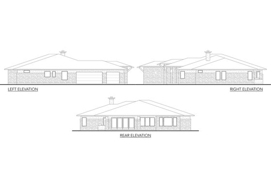 Exterior - Other Elevation for Contemporary House Plan #80-216 - 5 bed, 4 bath