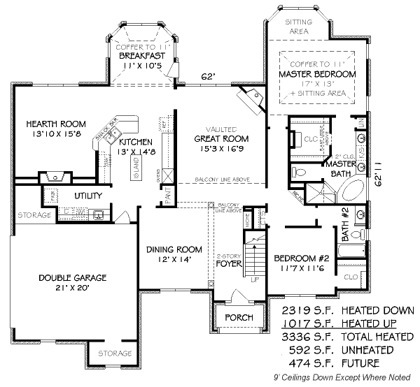 Traditional Floor Plan - Main Floor Plan #424-49