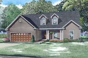 Country Style Home, Single Story, Front Elevation