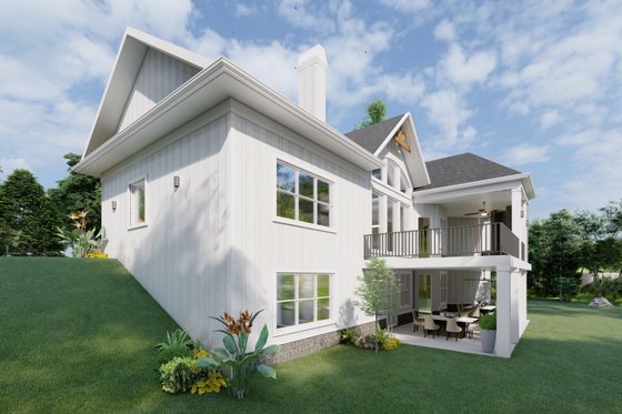 Exterior - Other Elevation 1 for Ranch House Plan #54-466 - 3 bed, 2.5 bath