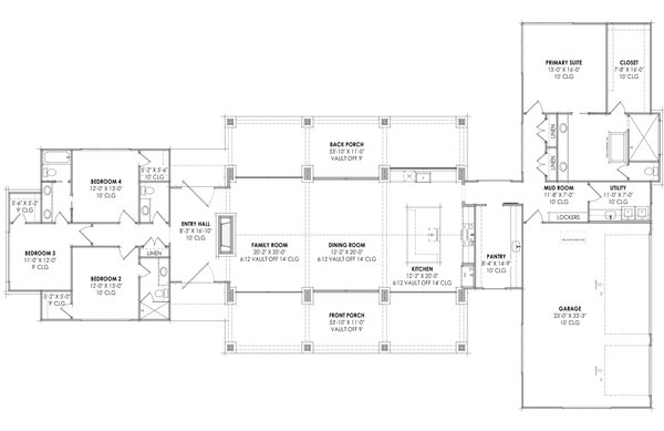 Dream House Plan - Modern Floor Plan - Main Floor Plan #1096-58