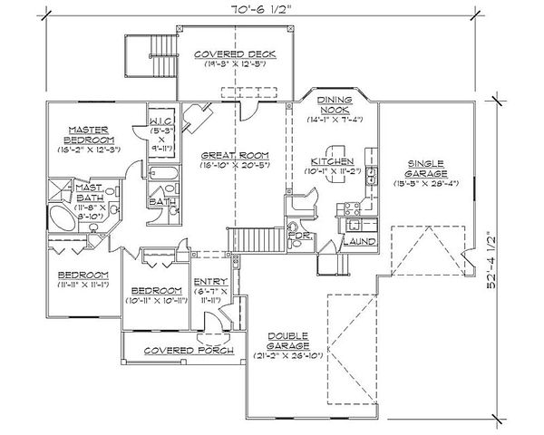House Plan Design - Traditional Floor Plan - Main Floor Plan #5-245