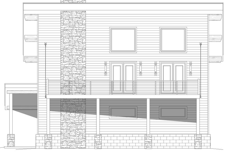Home Plan - Exterior - Other Elevation 1 for Contemporary House Plan #932-666 - 3 bed, 2.5 bath
