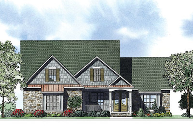 Home Plan - European Exterior - Front Elevation Plan #17-2414