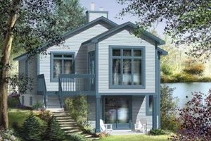 Cottage Exterior - Front Elevation Plan #25-4191