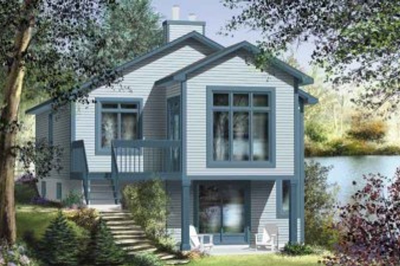 Cottage Style House Plan - 1 Beds 1 Baths 1398 Sq/Ft Plan #25-4191