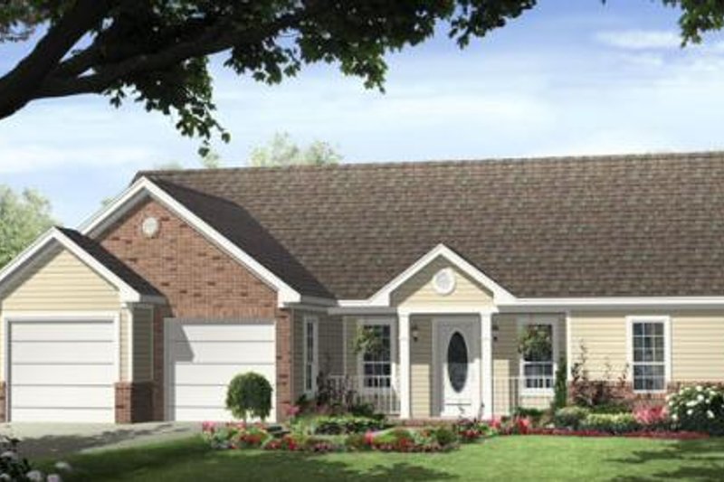 Dream House Plan - Ranch Exterior - Front Elevation Plan #21-165
