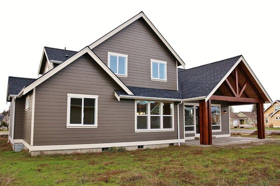 Exterior - Rear Elevation 1 for Craftsman House Plan #1070-11 - 3 bed, 2.5 bath