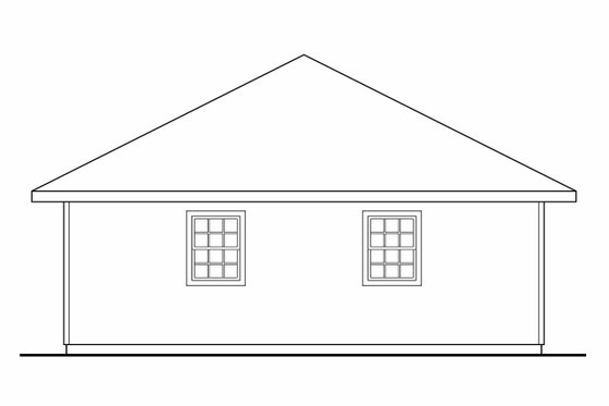 Exterior - Other Elevation for Traditional House Plan #124-664, 0 bath