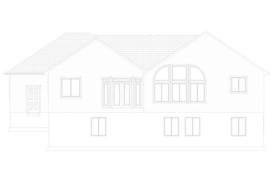 Exterior - Rear Elevation 1 for Craftsman House Plan #1060-266 - 2 bed, 2 bath