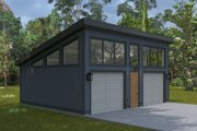 Contemporary Style House Plan - 0 Beds 0 Baths 720 Sq/Ft Plan #1060-284 