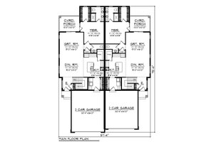 Floor Plan - Main Floor for Ranch House Plan #70-1475 - 6 bed, 4 bath
