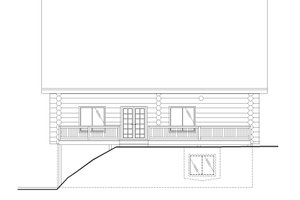 Exterior - Other Elevation for Log House Plan #117-1059 - 3 bed, 2.5 bath