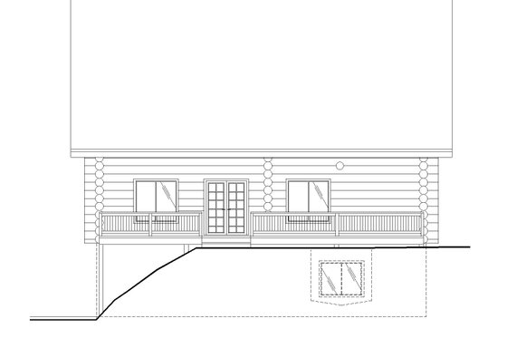 Exterior - Other Elevation for Log House Plan #117-1059 - 3 bed, 2.5 bath
