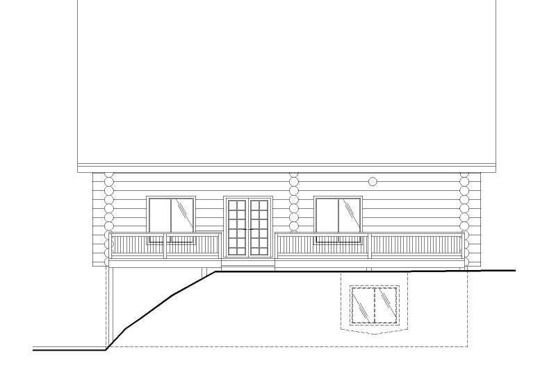 Home Plan - Exterior - Other Elevation for Log House Plan #117-1059 - 3 bed, 2.5 bath