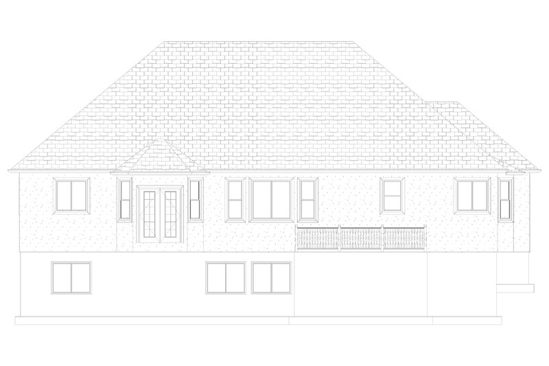House Design - Exterior - Rear Elevation 1 for Traditional House Plan #1060-46 - 3 bed, 2.5 bath