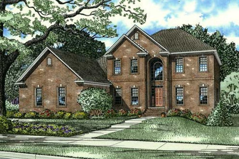 Dream House Plan - European Exterior - Front Elevation Plan #17-2271