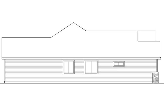 Exterior - Other Elevation for Country House Plan #124-1034 - 3 bed, 2.5 bath