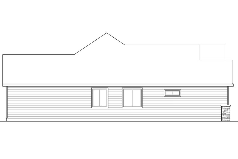 House Plan Design - Exterior - Other Elevation for Country House Plan #124-1034 - 3 bed, 2.5 bath