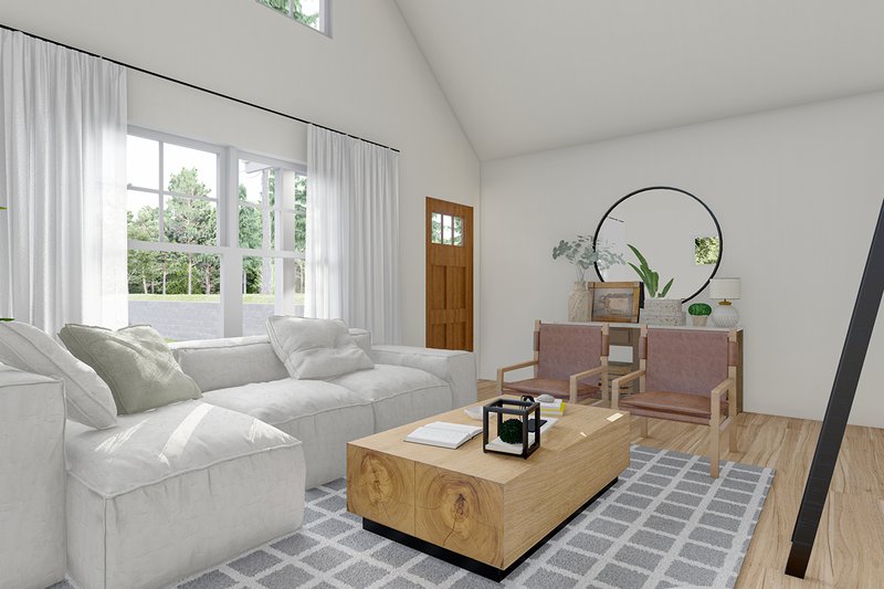 Dream House Plan - Interior - Family Room 1 for Cottage House Plan #124-1372, 1 bath