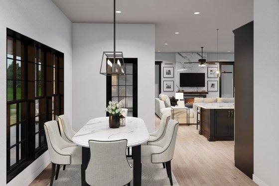 Interior - Dining Room for Traditional House Plan #923-64 - 5 bed, 4 bath