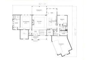 Floor Plan - Main Floor for Modern House Plan #437-127 - 4 bed, 3 bath