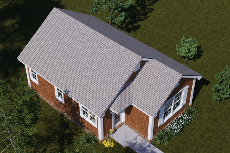 Dream House Plan - Exterior - Other Elevation 4 for Cottage House Plan #513-2443 - 1 bed, 1 bath