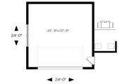 Modern Style House Plan - 0 Beds 0 Baths 576 Sq/Ft Plan #23-2675 