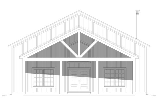 Exterior - Front Elevation 3 for Country House Plan #932-613 - 4 bed, 3 bath