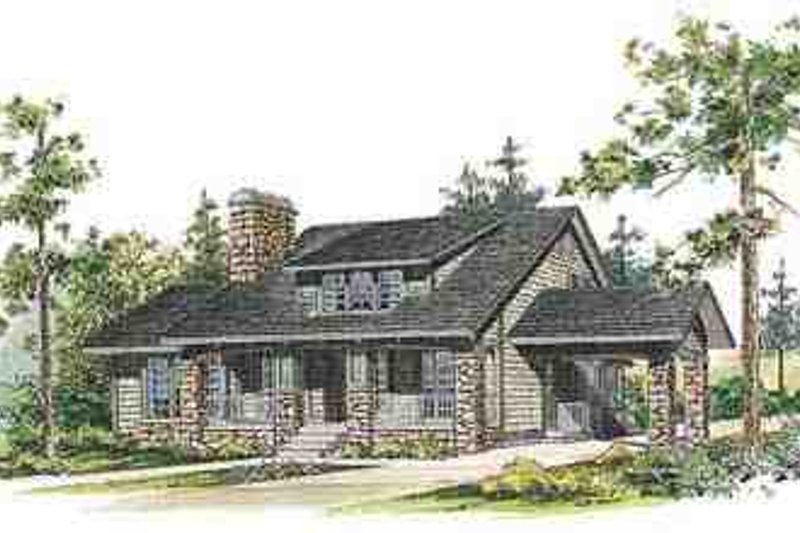 Home Plan - Country Exterior - Front Elevation Plan #72-230