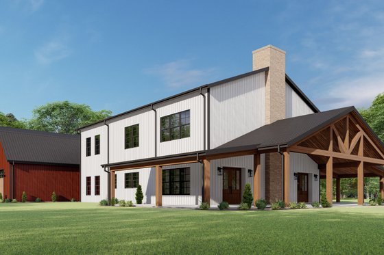 Exterior - Other Elevation 10 for Barndominium House Plan #1092-52 - 4 bed, 3 bath
