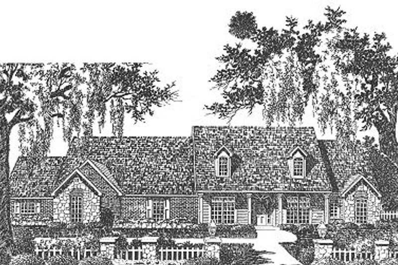 Dream House Plan - Traditional Exterior - Front Elevation Plan #310-626