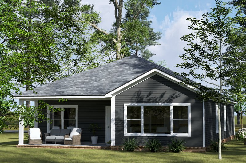 Architectural House Design - Exterior - Other Elevation 4 for Cottage House Plan #513-2425 - 3 bed, 2 bath