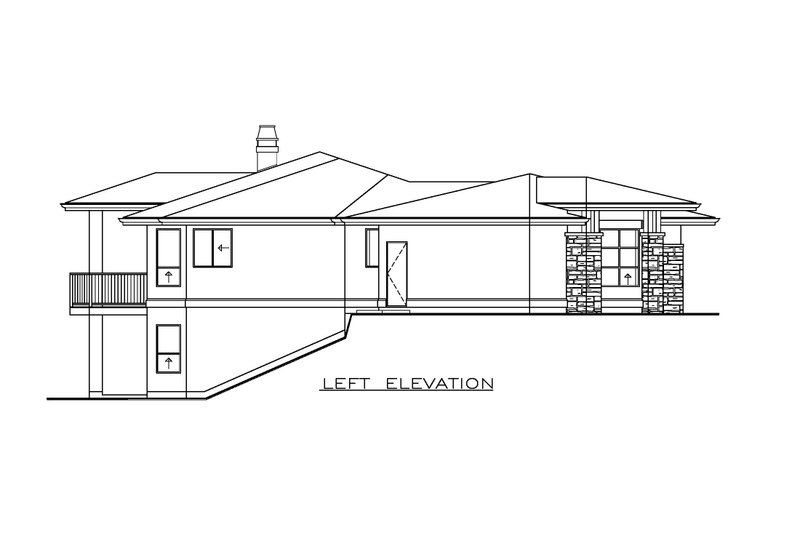 Architectural House Design - Exterior - Other Elevation for Ranch House Plan #1100-140 - 2 bed, 2 bath