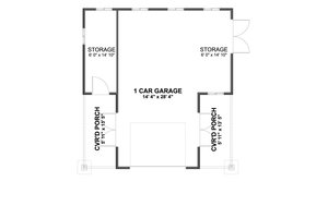 Floor Plan - Main Floor for Barndominium House Plan #1060-342, 0 bath