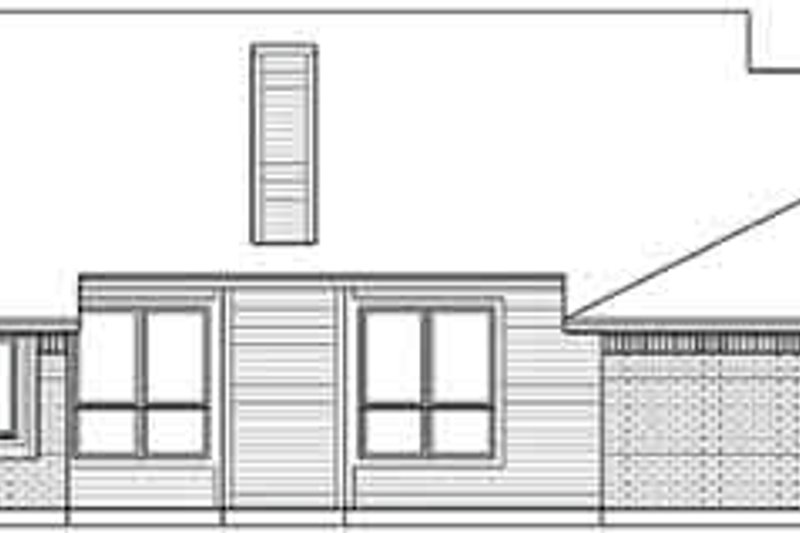 Home Plan - Exterior - Rear Elevation for Traditional House Plan #84-225 - 4 bed, 2 bath