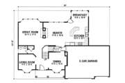 Traditional Style House Plan - 4 Beds 3 Baths 2965 Sq/Ft Plan #67-820 