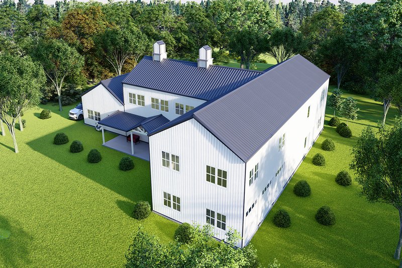 House Design - Exterior - Other Elevation 1 for Barndominium House Plan #1107-17 - 4 bed, 4 bath