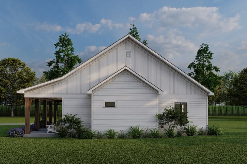 House Design - Exterior - Other Elevation for Farmhouse House Plan #17-3448 - 3 bed, 2 bath
