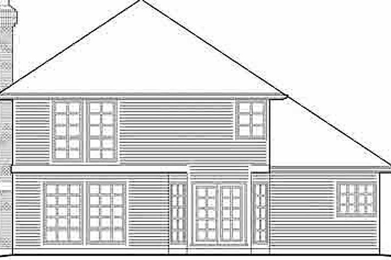 Home Plan - Exterior - Rear Elevation for Traditional House Plan #48-209 - 4 bed, 2.5 bath