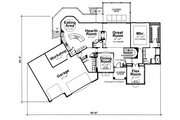 European Style House Plan - 3 Beds 2.5 Baths 2223 Sq/Ft Plan #20-1282 