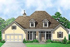 Traditional Exterior - Front Elevation Plan #67-218