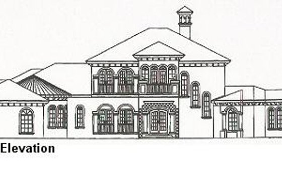 Exterior - Other Elevation for European House Plan #115-124 - 4 bed, 4.5 bath